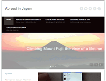 Tablet Screenshot of abroadinjapan.com